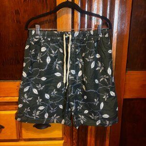 Men's Vintage Sonoma Sport Floral/Hawaiian Lined Board Shorts Size Large